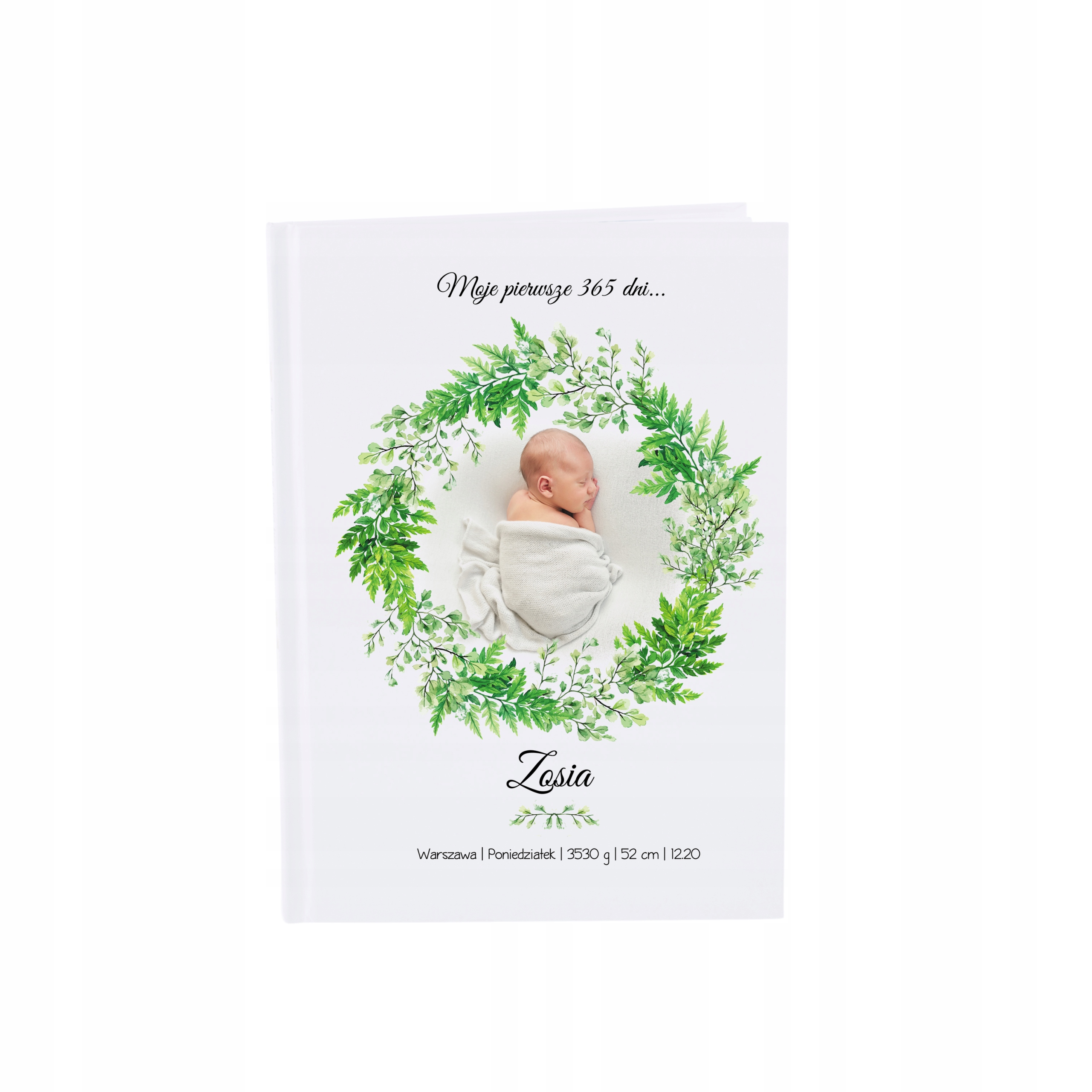 Pierwsza książka o mnie Album ze zdjęciem Chrzest