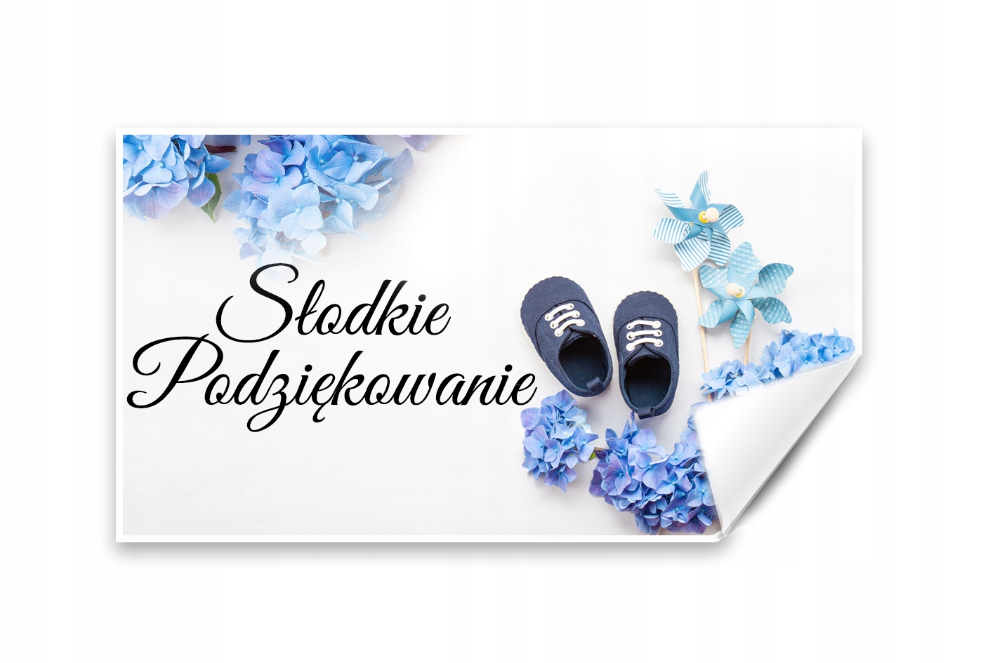 Podziękowania naklejki na ciasto Chrzest 20szt