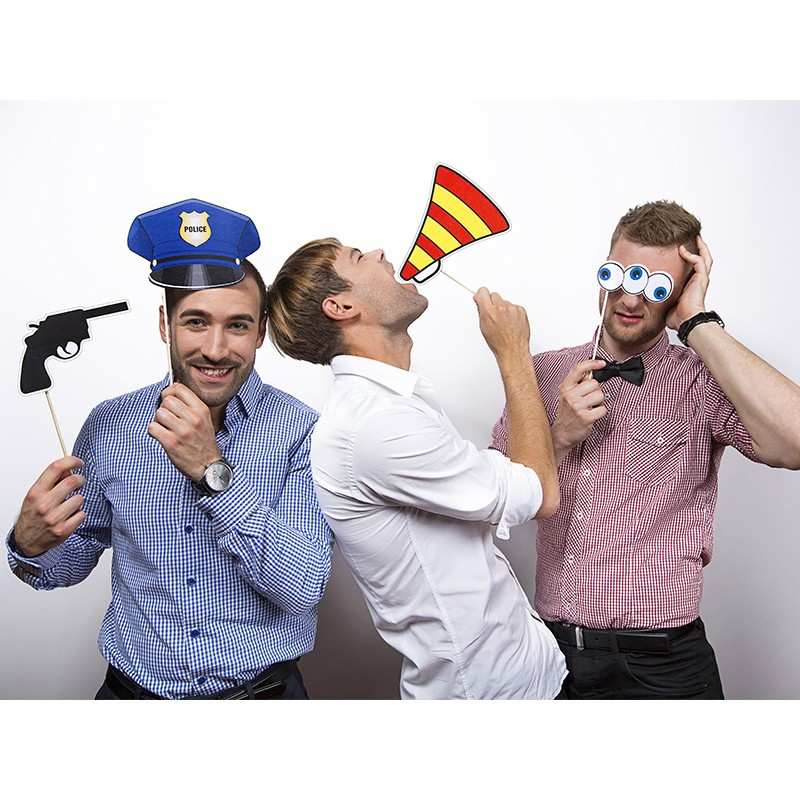 Karteczki na patyczku do sesji Policja