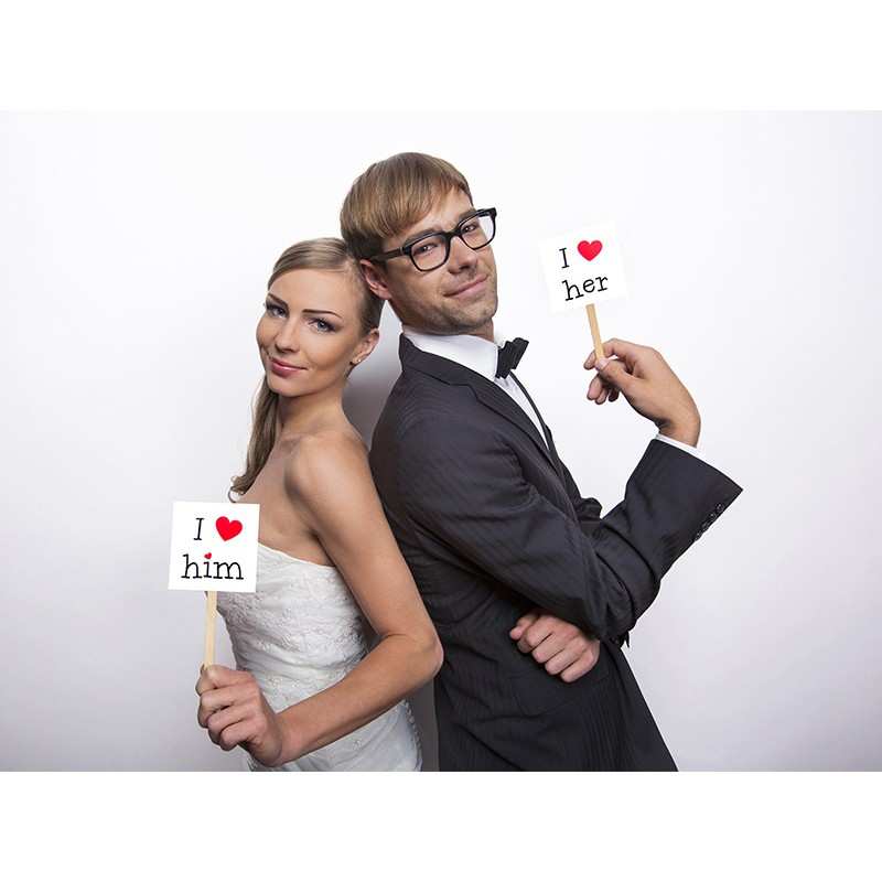 Tabliczki do sesji zdjęciowej LOVE