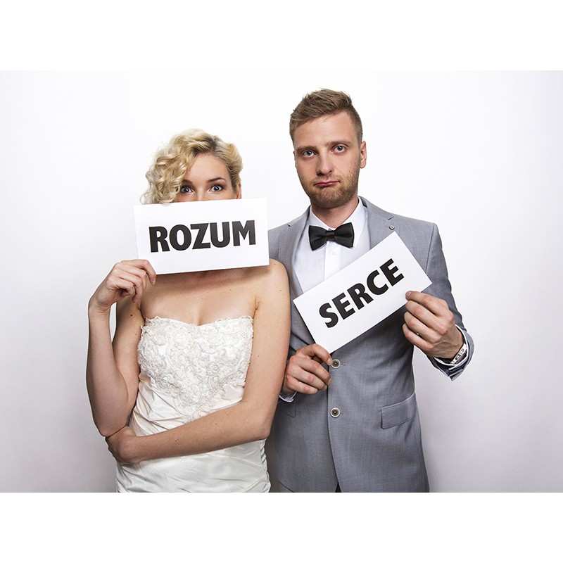 Tabliczki karteczki do sesji zdjęciowej Druga Połowa Lepsza Połowa