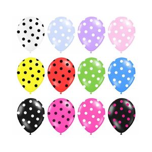 Balony w kropki groszki do każdej dekoracji 30 cm średnicy