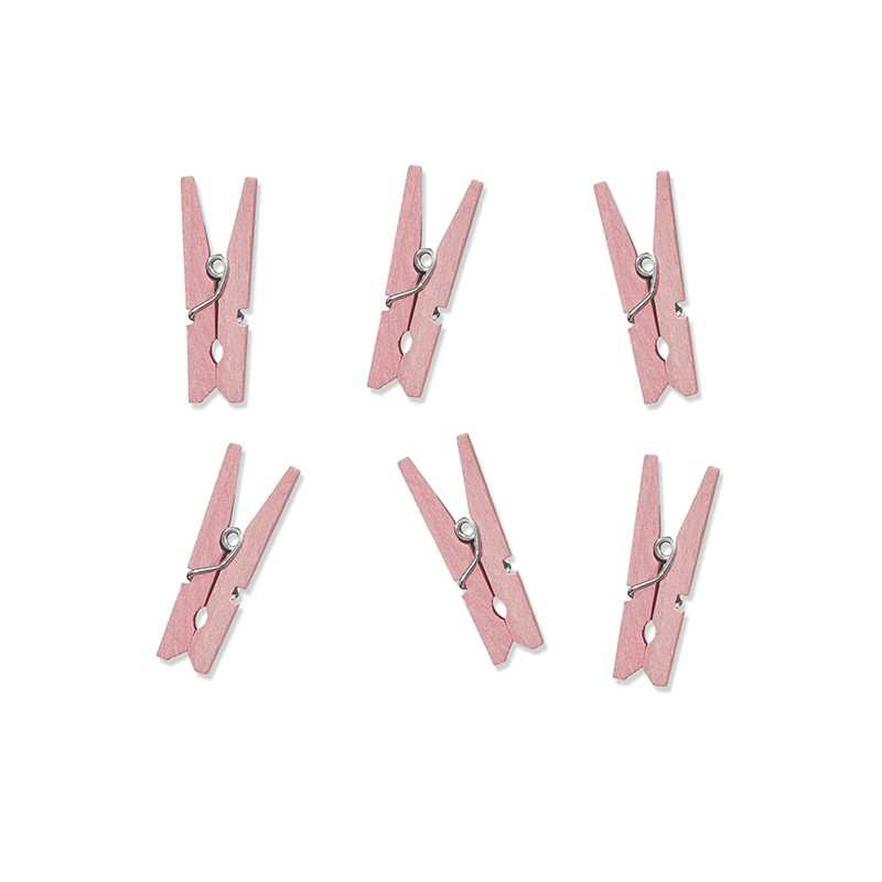 Klamerki spinacze białe ozdobe do prezentów 20 szt