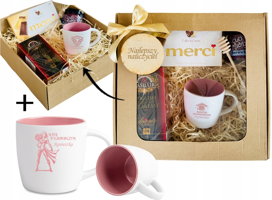 PREZENT upominek z okazji na DZIEŃ NAUCZYCIELA ZESTAW w pudełku z KUBKIEM
