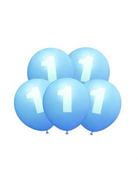 Balony urodzinowe 1 niebieski balon niebieskie