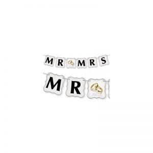 Baner do dekoracji Mr & Mrs
