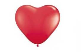 Balony w kształcie serca CZERWONE