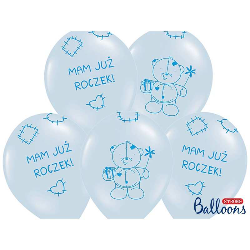 Balony na Urodziny MAM JUŻ ROCZEK różowe
