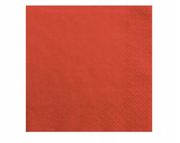 Serwetki składane serwety 20szt czerwone czerwień