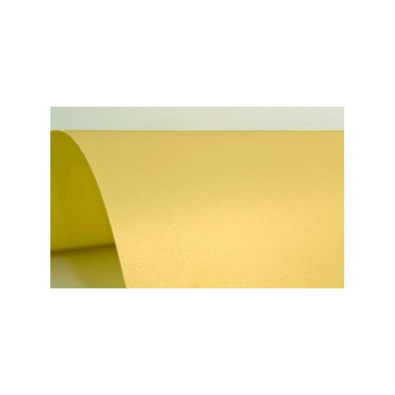 Papier PERŁOWY z połyskiem 250 g żółto złoty