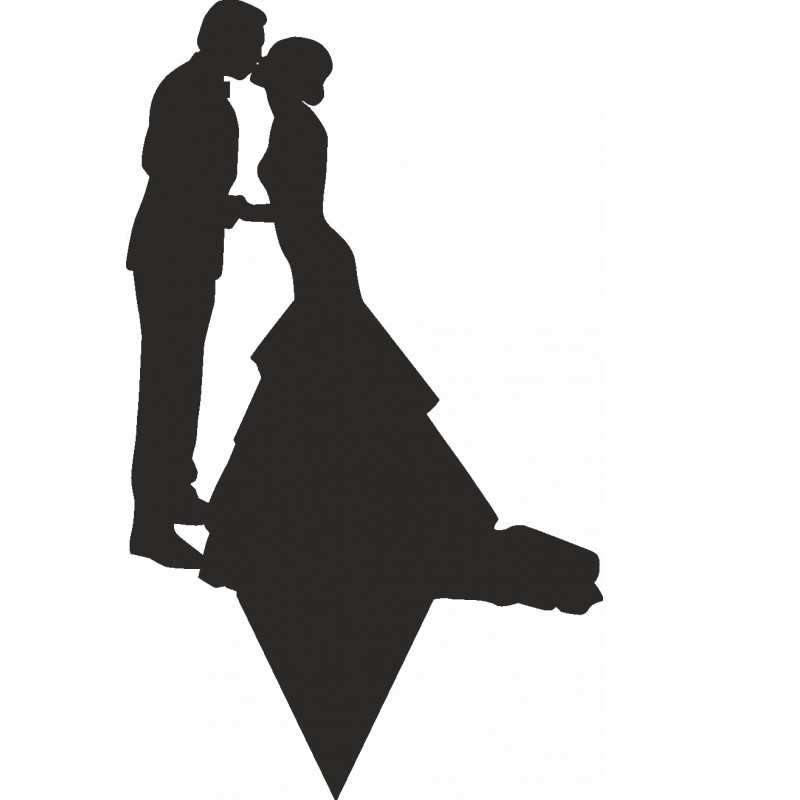 Figurka na tort z PCV czarna Wzór 1