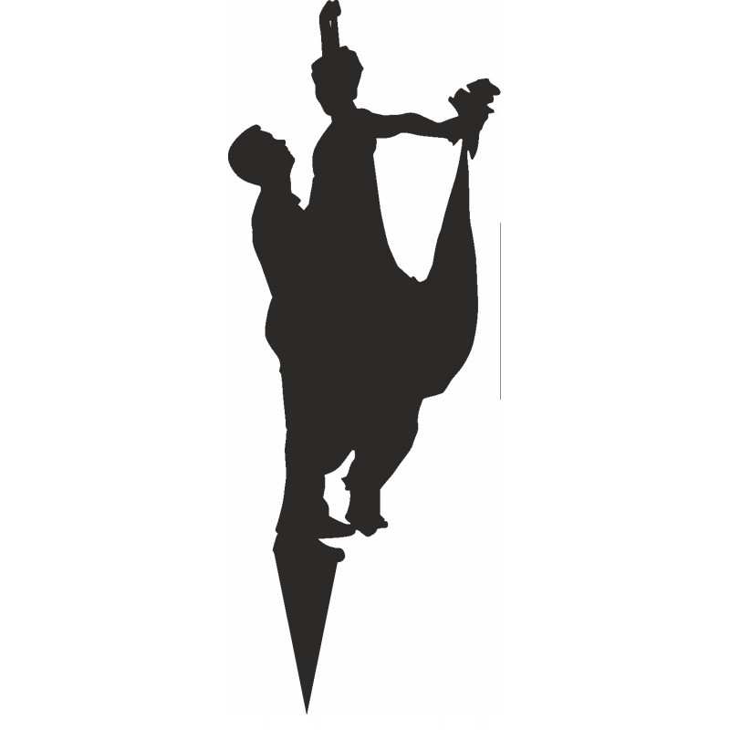 Figurka na tort z PLEXI czarna Wzór 3