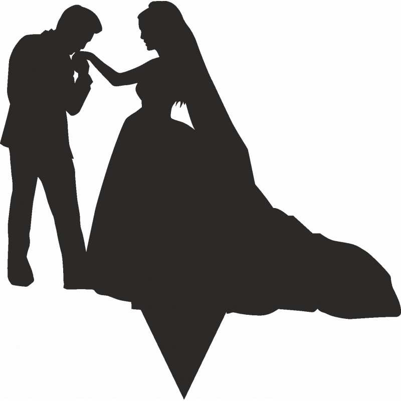 Figurka na tort z PLEXI czarna Wzór 5