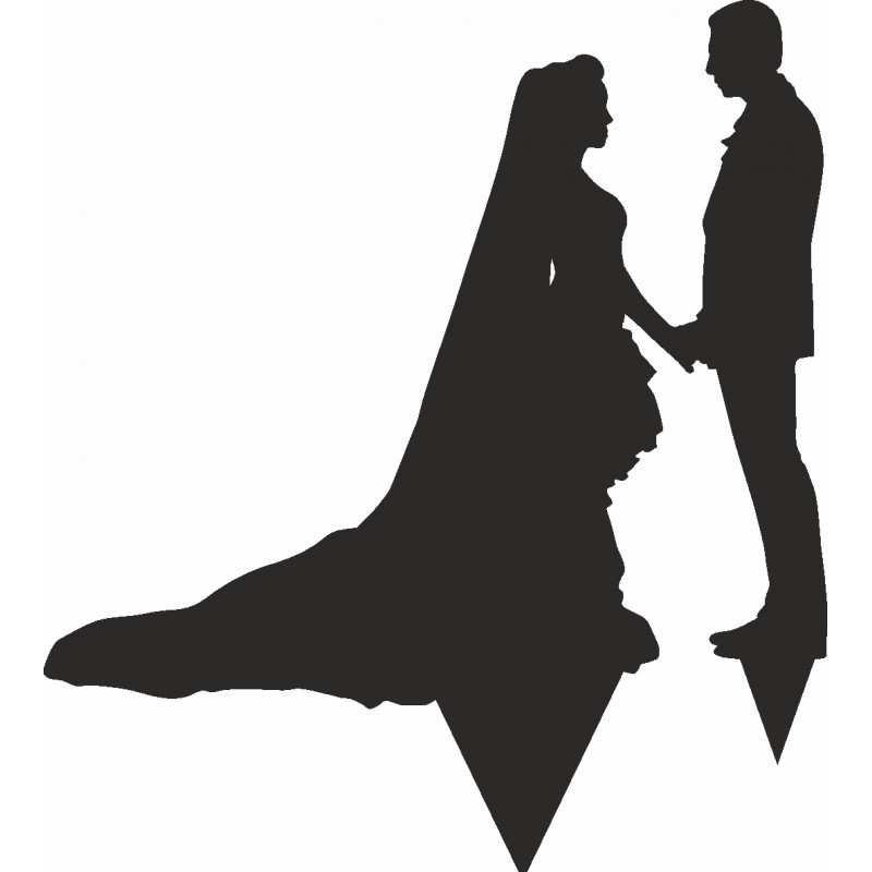 Figurka na tort z PLEXI czarna Wzór 8