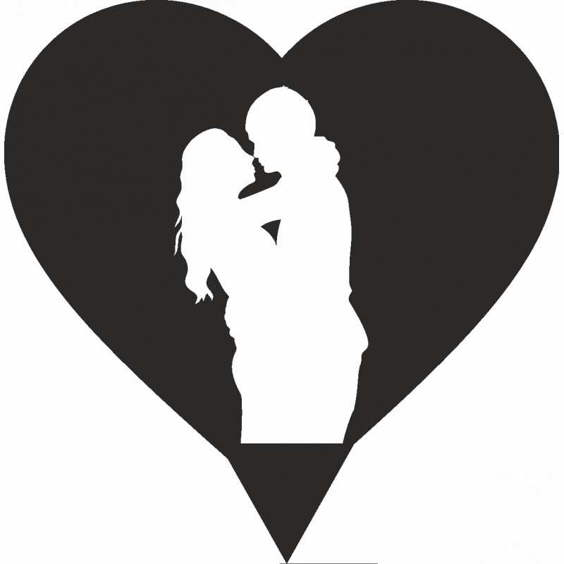 Figurka na tort z PLEXI czarna Wzór 12