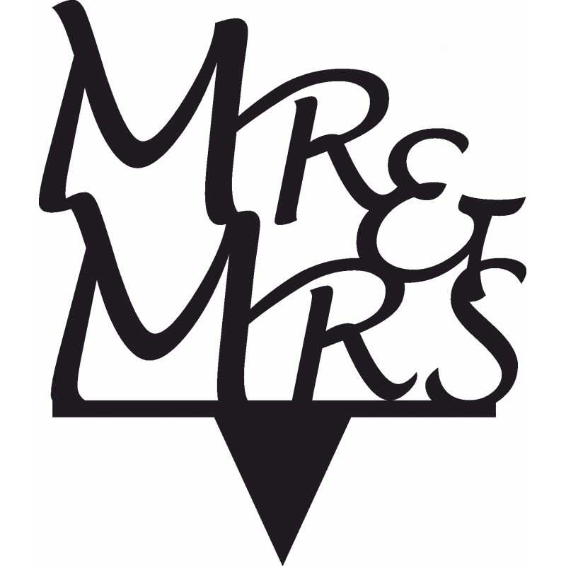 Figurka na tort z PLEXI czarna Wzór 13