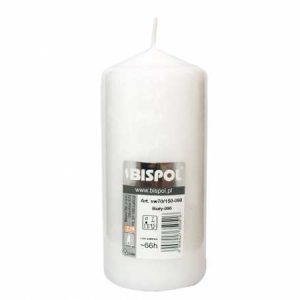 Świeca walec BIAŁA 150x70 świeczki świece klubowa