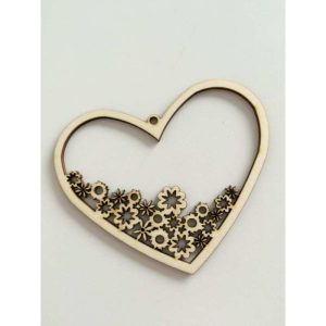 Serce ażurowe II ze sklejki serduszko wycinane laserowo