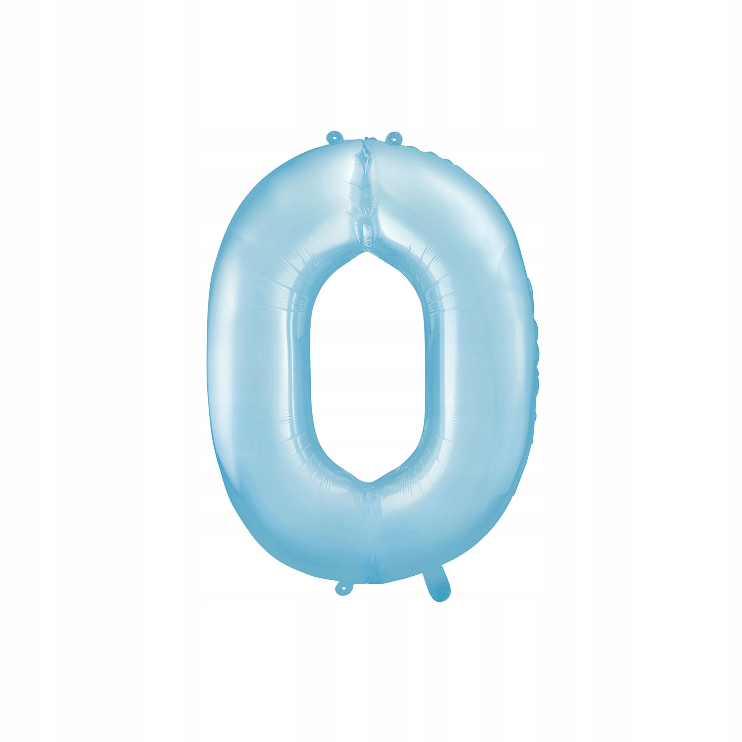 Balon foliowy cyfra 0 niebieski 86 cm