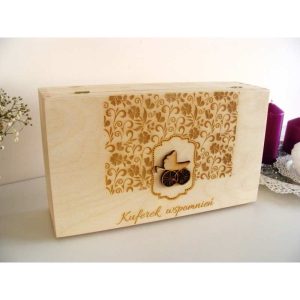 Kuferek Wspomnień Chrzest Święty wózek