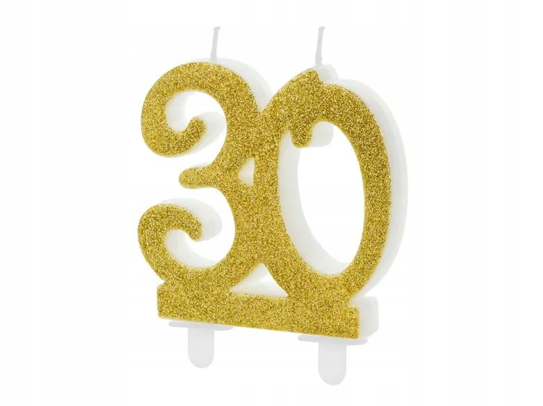 Świeczka urodzinowa świeczki cyferki numerki 30