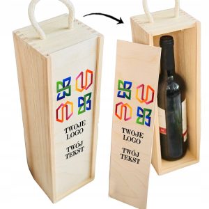 SKRZYNKA na alkohol GADŻET REKLAMOWY prezent firmowy z NADRUKIEM TWOJE LOGO