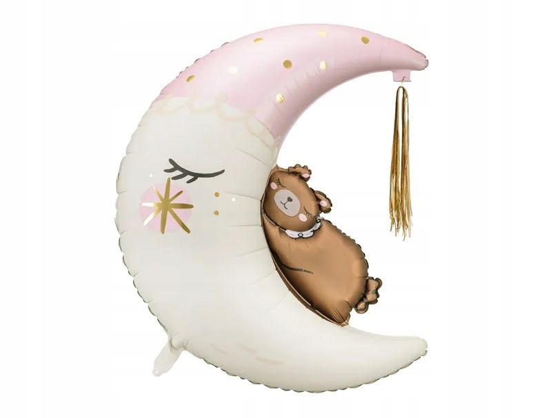 Balony, Balon foliowy MIŚ księżyc, 98 cm HEL, MEGA