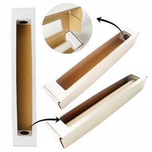 PUDEŁKO NA ŚWIECĘ opakowanie z okienkiem na gromnicę CHRZEST eko 10 sztuk