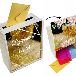 skrzynka-pudelko-na-koperty-slub-wesele-zyczenia-zlota-pleksa-imiona-nadruk