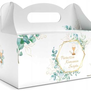 Pudełka na ciasto ciasta pudełko KOMUNIA IHS 1 szt