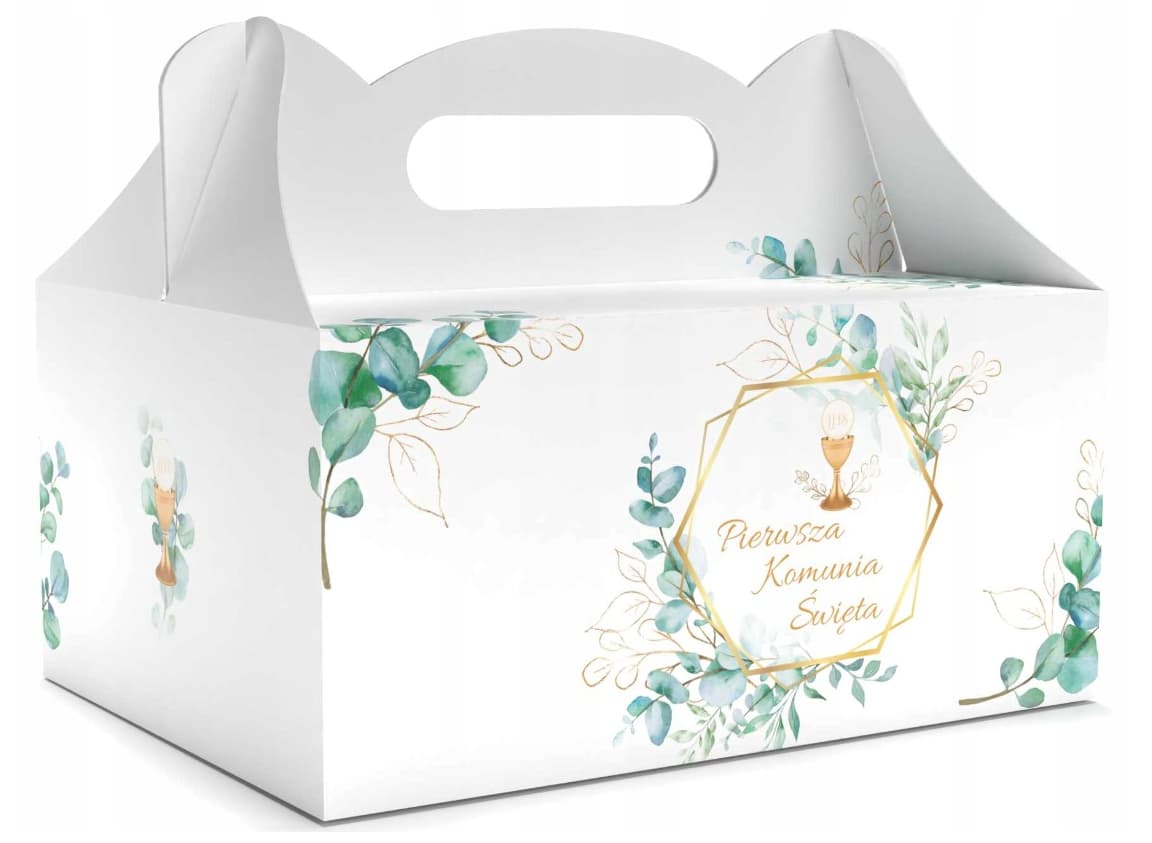 Pudełka na ciasto ciasta pudełko KOMUNIA IHS 1 szt