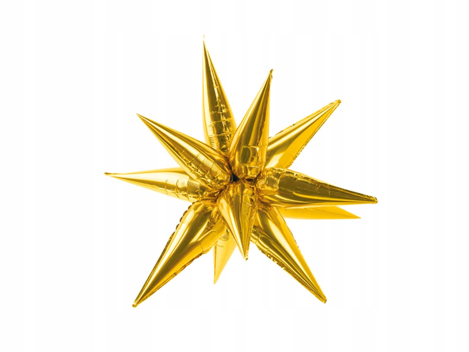Balon foliowy Gwiazda błyszczący złoty 70 cm 3D