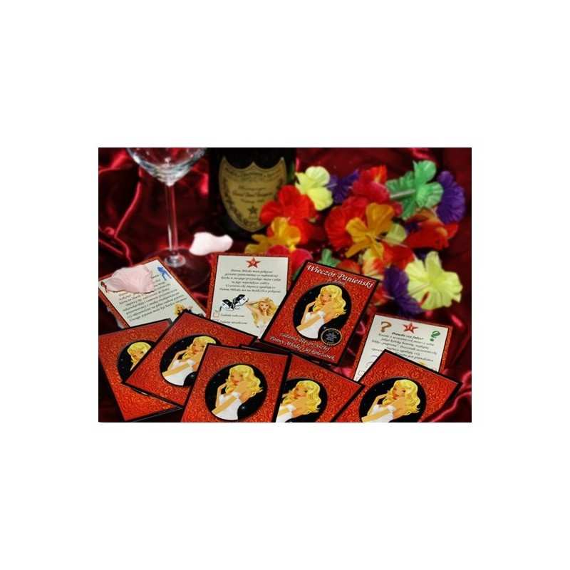 Kajdanki czerwone z futerkiem Wieczór Panieński