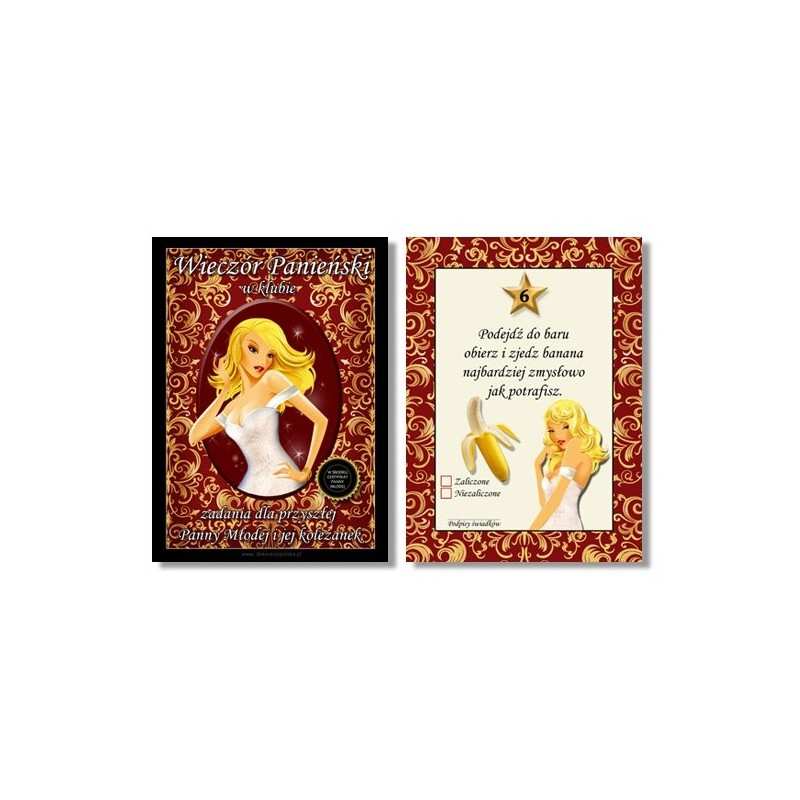 Karty zadań do na Wieczór Panieński