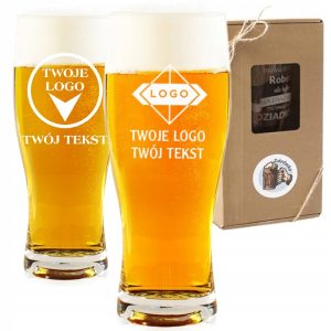 KUFEL REKLAMOWY z GRAWEREM z TWOIM LOGO Twój tekst kufle gadżety reklamowe