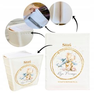 ALBUM na zdjęcia dla dziecka PREZENT roczek chrzest nadruk UV 300 zdjęć