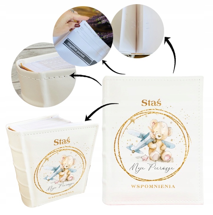 ALBUM na zdjęcia dla dziecka PREZENT roczek chrzest nadruk UV 300 zdjęć