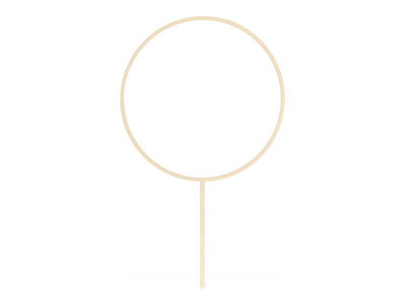 Topper drewniany na tort urodziny koło 24cm