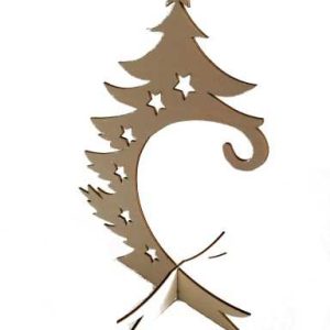 Drewniany stojak na bombkę Wzór CHOINKA 30 cm