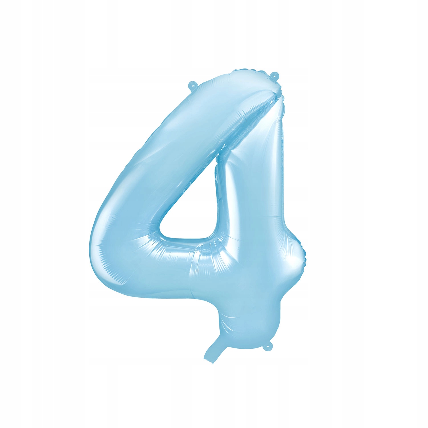 Balon foliowy cyfra 4 jasno nienieski 86cm 1szt