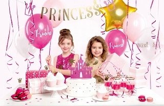 Zestaw Urodzinowy Party PRINCESS Topper balony