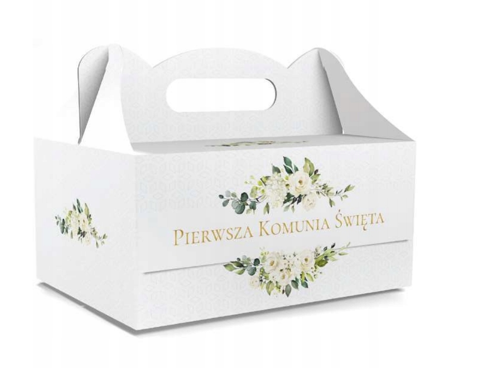 Pudełka na ciasto ciasta pudełko KOMUNIA IHS 5 szt