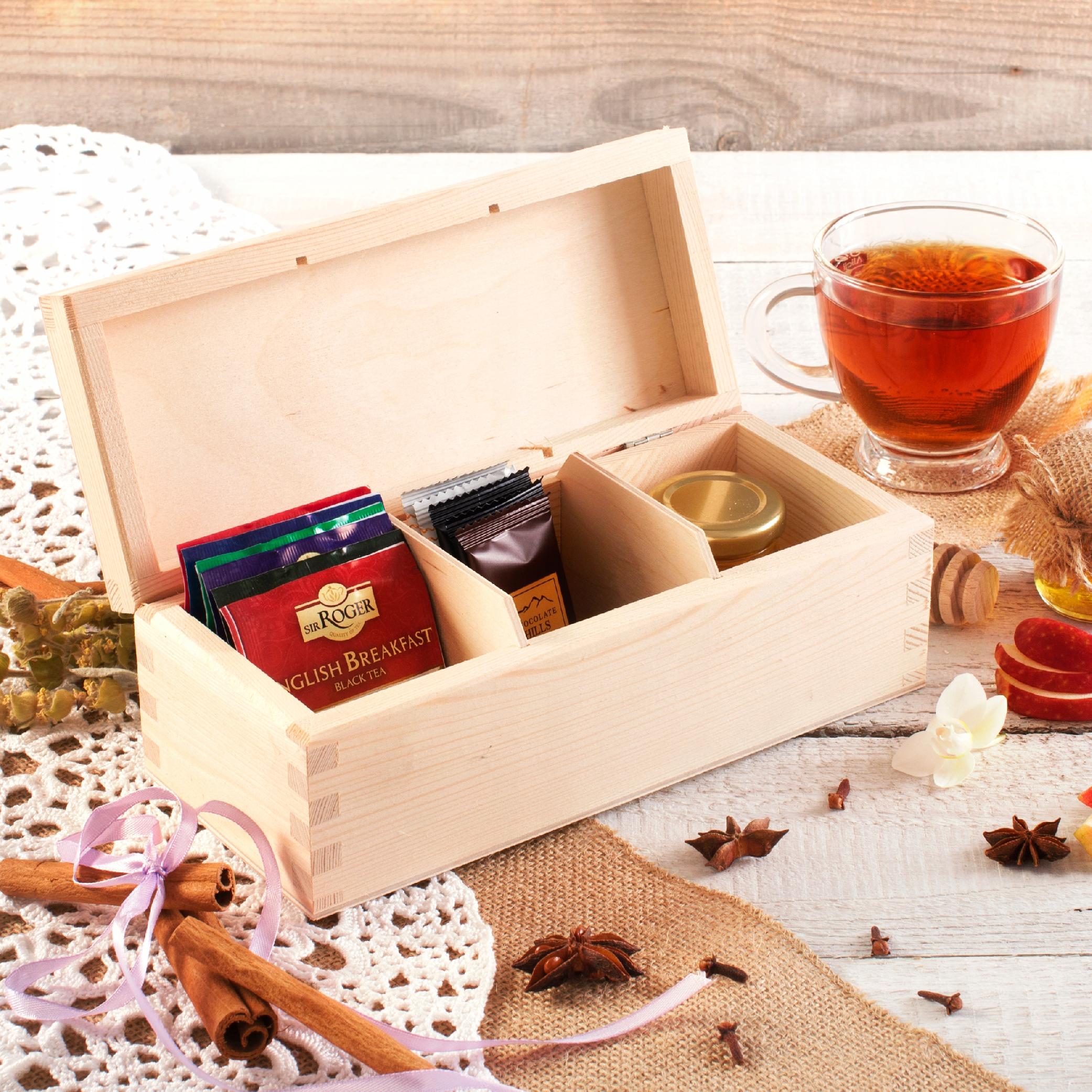 Zawartość do potrójnej skrzyneczki na herbatę