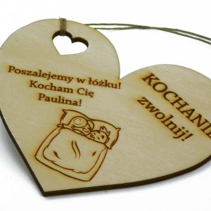 Zawieszka do auta prezent Kochanie Jedź ostrożnie