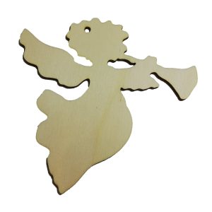 Aniołek dekoracja drewniana ze sklejki 12 cm ozdoba ze sklejki 3mm