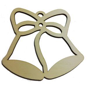 Dzwoneczki drewniane ze sklejki 12 cm ozdoba ze sklejki 3mm