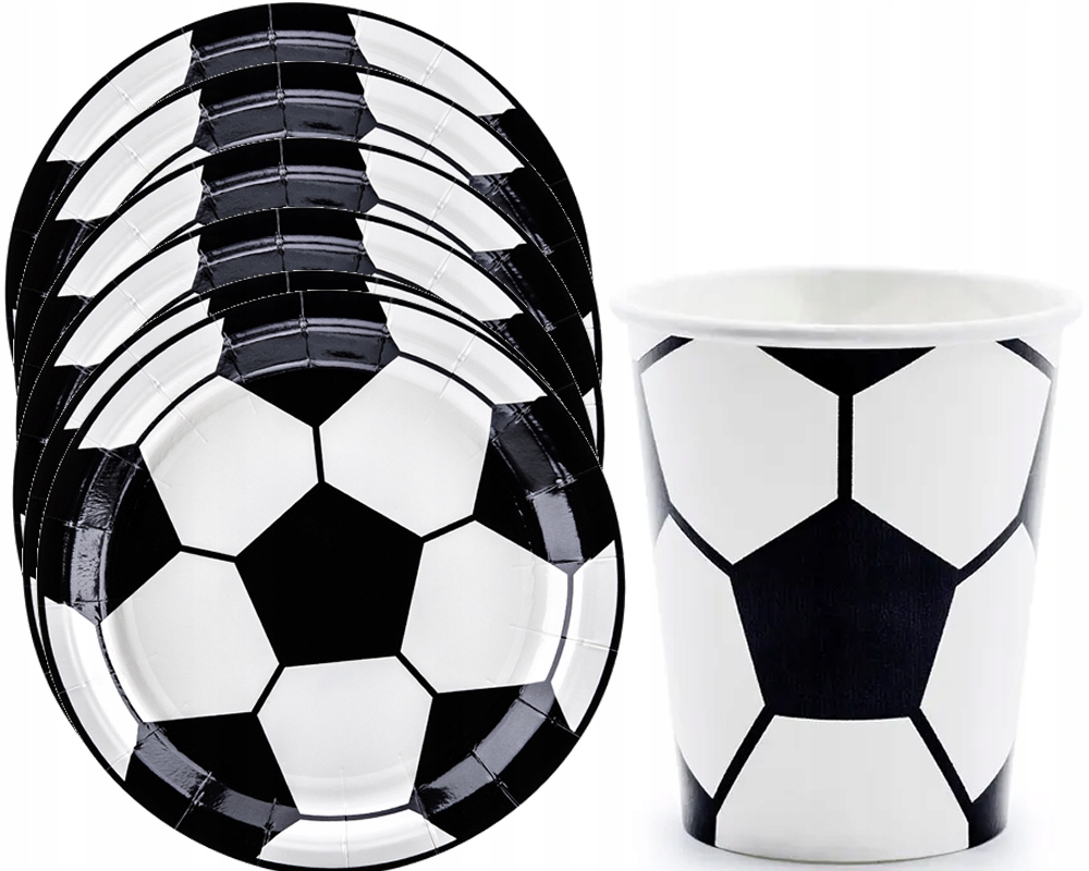 ZESTAW TALERZYKI KUBECZKI PIŁKA NOŻNA-9390