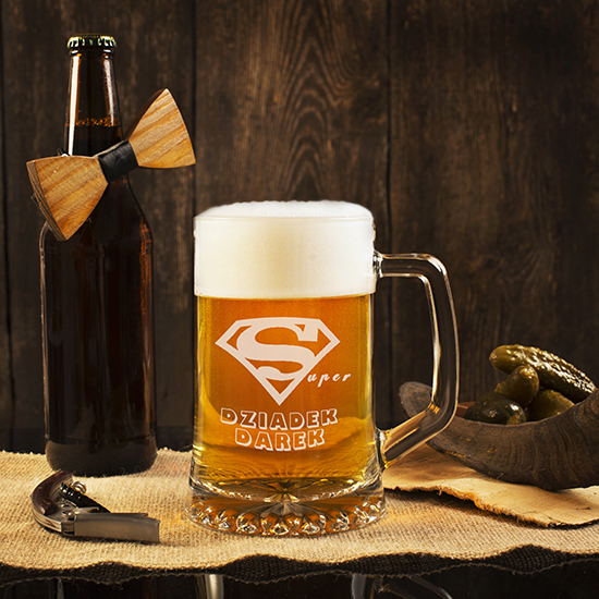 Duży Kufel na piwo z dowolnym grawerem Prezent