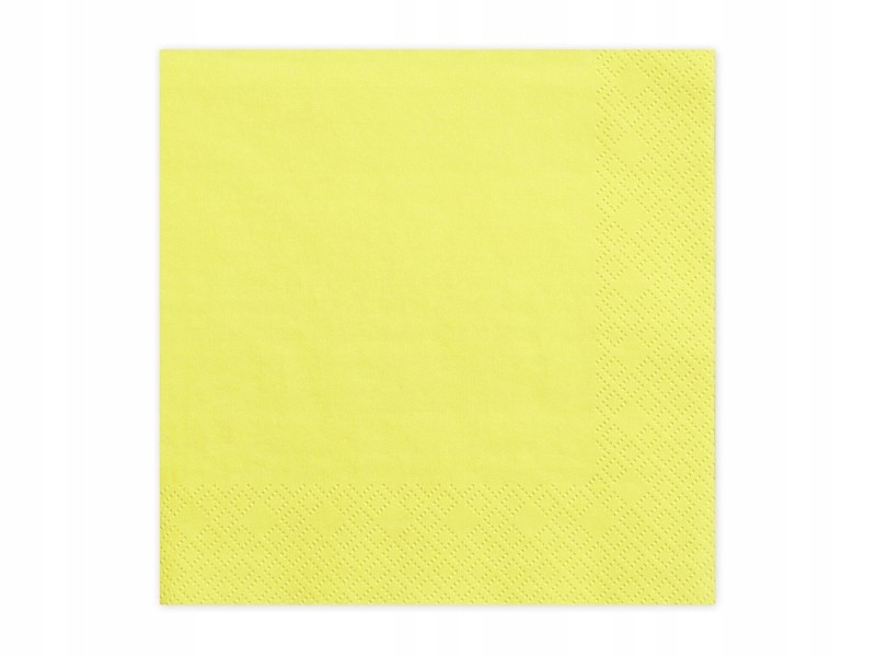 Serwetki składane serwety 20szt chusteczki ŻÓŁTY