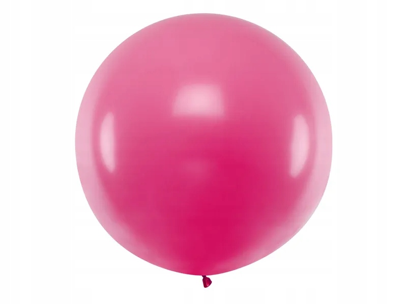 Balon okrągły MEGA 1M, balon GIGANT FUKSJA! BALON KULA